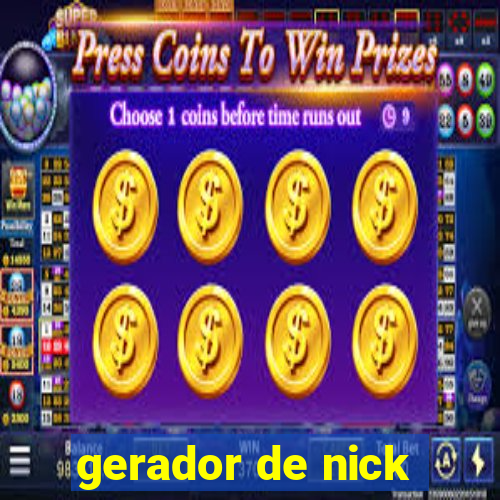 gerador de nick